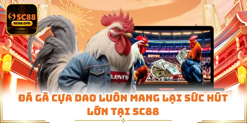 Đá gà cựa dao luôn mang lại sức hút lớn tại SC88